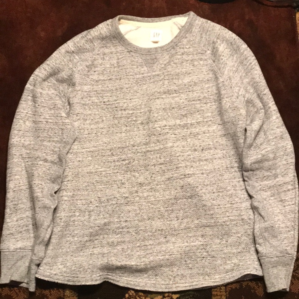Gap Light Gray Heather Men's Crew Sweater